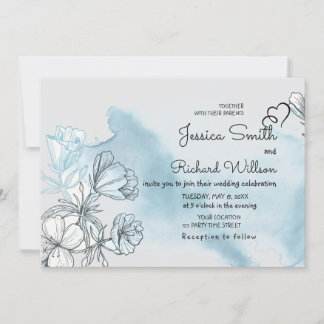 Watercolor Wedding Invitation