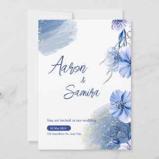 watercolor wedding invitation