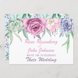 Watercolor Wedding Invitation