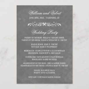 Watercolor Wedding Programs Programme