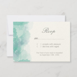 Watercolor Wedding RSVP Cards