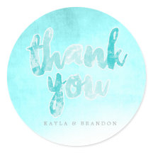 Watercolor - Wedding Stickers - Teal | WEDDINGS