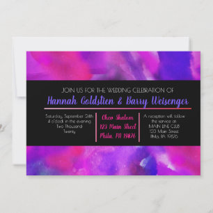 WATERCOLOR WeddingInvitation Invitation
