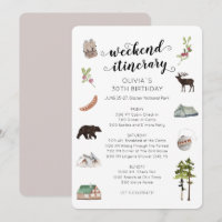 Watercolor Weekend in the Woods Itinerary