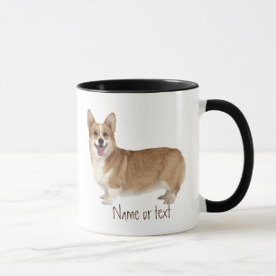 Watercolor Welsh Corgi Pet Dog Custom Mug