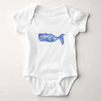 Watercolor Whale baby clothing  Bodysuit