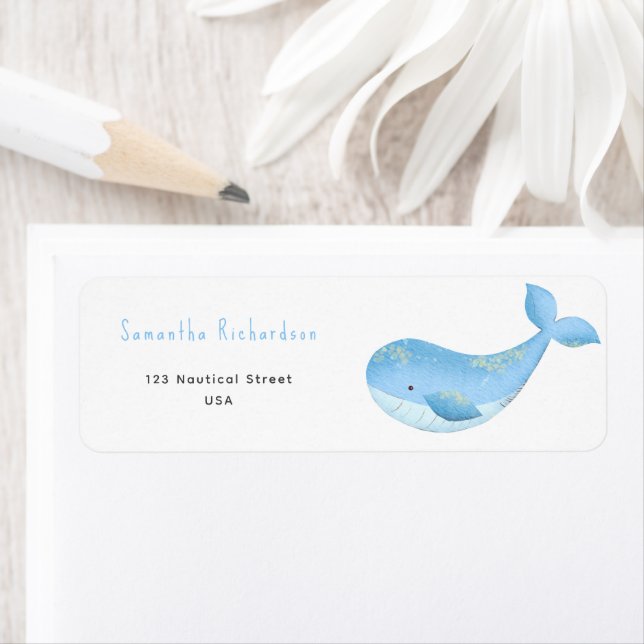 Watercolor whale baby shower (Insitu)