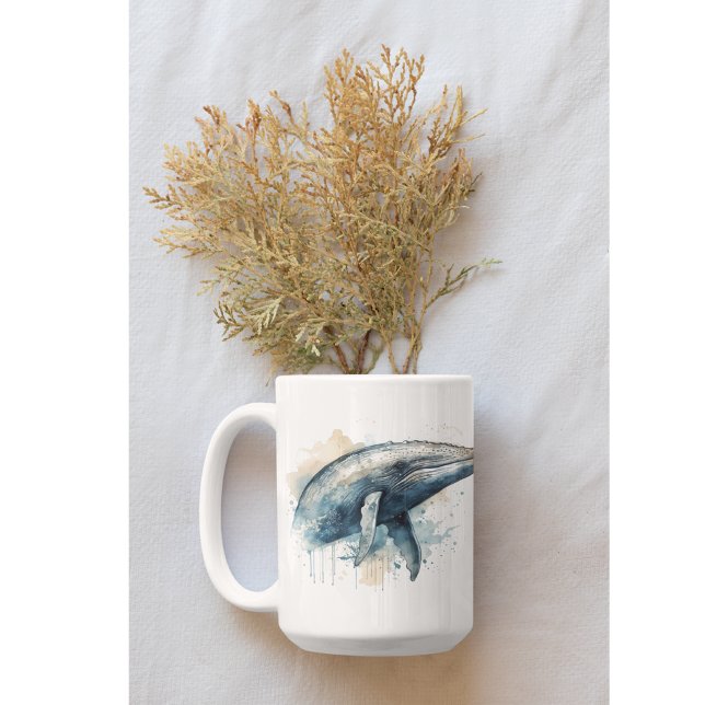 Watercolor Whale Wonder Coffee Mug (Creator Uploaded)