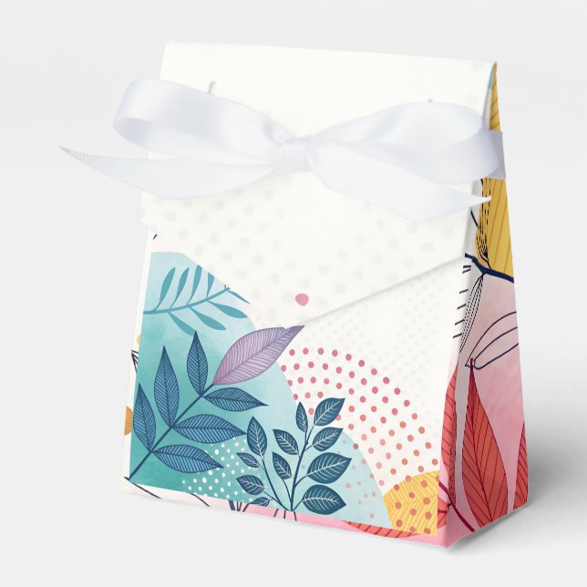 Watercolor Whimsy  Favour Box (Front Side)