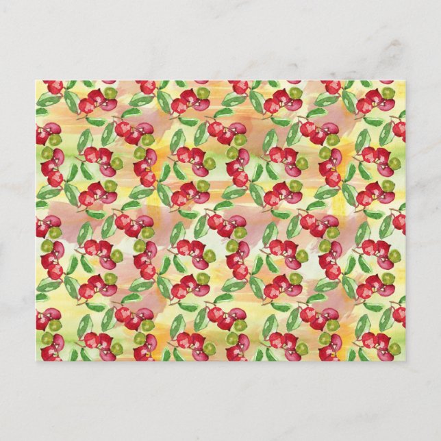 Watercolor wild berry postcard (Front)