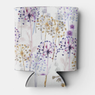 Watercolor Wild Floral: Delicate Elegance. Can Cooler