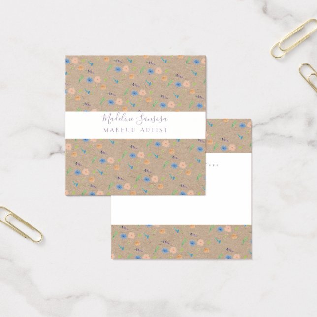 Watercolor Wild Florals Botanical Event Kraft (Office)