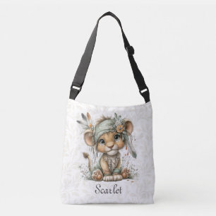 Watercolor Wild Safari Jungle African Animals Tote