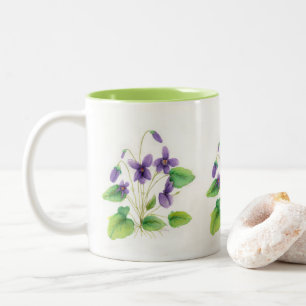 Watercolor Wild Violets Mug