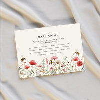 Watercolor Wildflower Bee Date Night Ideas
