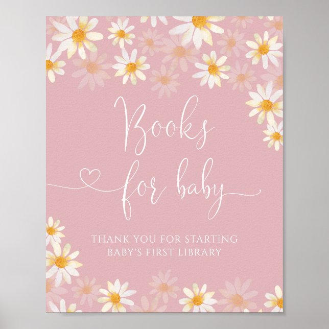 Watercolor Wildflower Books for Baby Poster (Front)