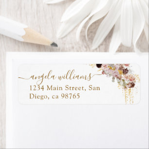 Watercolor Wildflower Fall Elegant Bridal Shower