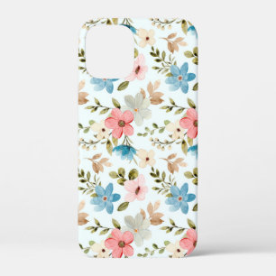 Watercolor Wildflower Floral Pattern iPhone 12 Mini Case