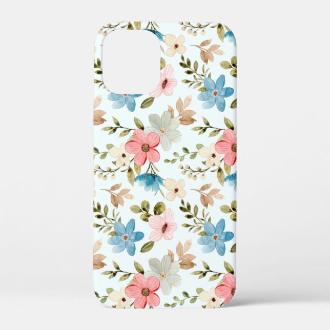 Watercolor Wildflower Floral Pattern Case-Mate iPhone Case (Back)