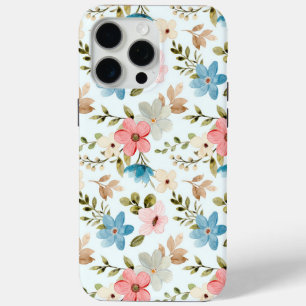 Watercolor Wildflower Floral Pattern iPhone 15 Pro Max Case