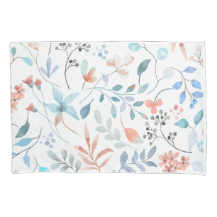  Watercolor Wildflower Floral Pillowcase