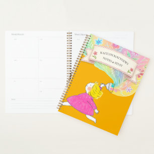 Watercolor Wildflower Floral Spiral Notebook  Planner