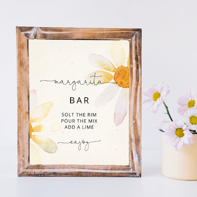 Watercolor wildflower margarita Bar Sign (Creator Uploaded)