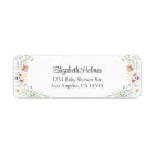 Watercolor Wildflower Meadow Baby Shower Address