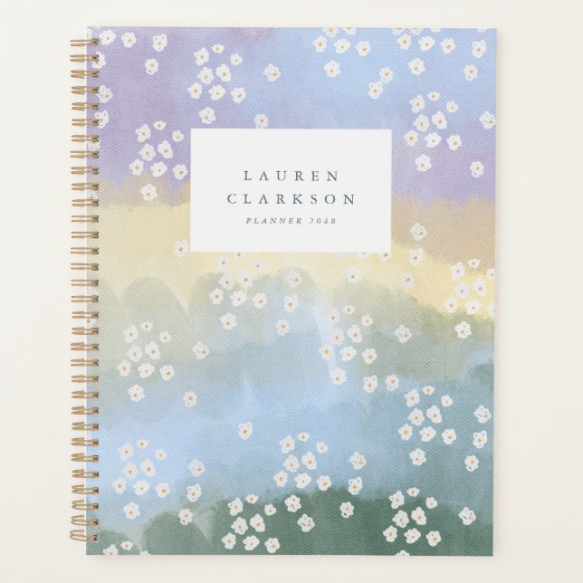 Watercolor Wildflower Meadow Planner (Front)