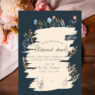 Watercolor Wildflower Meadow Rehearsal Dinner  Invitation