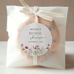 Watercolor Wildflower Meant To Bee Bridal Shower Classic Round Sticker<br><div class="desc">Watercolor Wildflower Meant To Bee Bridal Shower Classic Round Sticker</div>