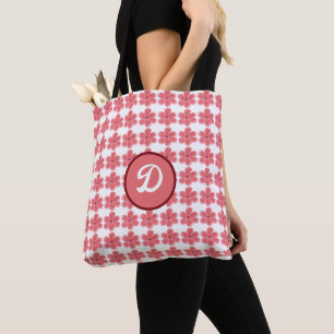 Watercolor Wildflower orange Botanical pattern Tote Bag