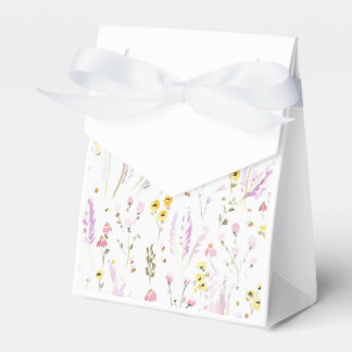 Watercolor Wildflower Party Favour Box