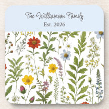 Watercolor Wildflower Rustic Floral Personalised