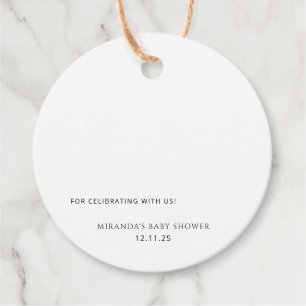 Watercolor Wildflower Thank You Favour Tags