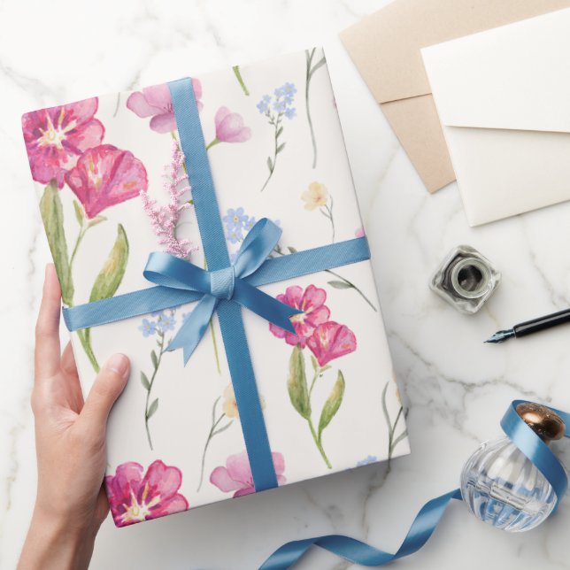 Watercolor Wildflower  Wrapping Paper (Gifting)