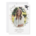 Watercolor Wildflower Wreath photo graduation