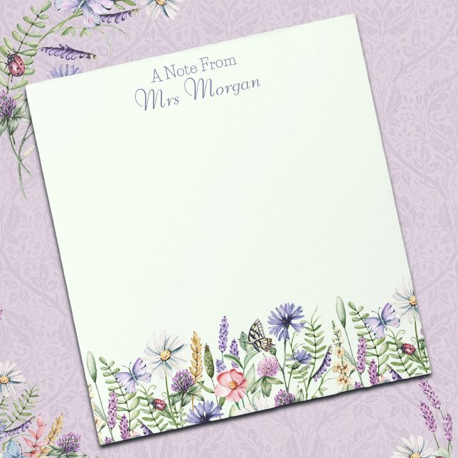 Watercolor Wildflowers, A Note from Teacher.  (Creator Uploaded)