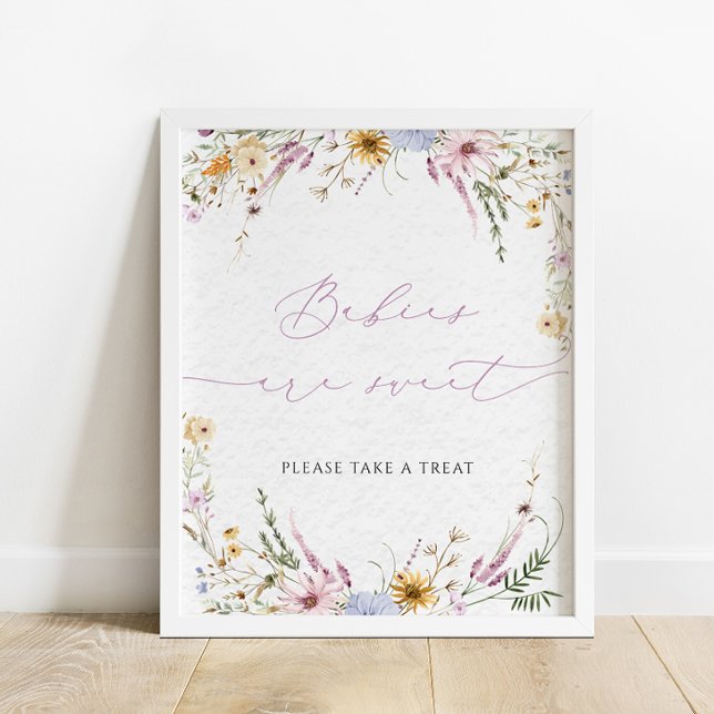Watercolor Wildflowers Babies are Sweet Sign (Creator Uploaded)
