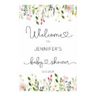Watercolor wildflowers baby shower