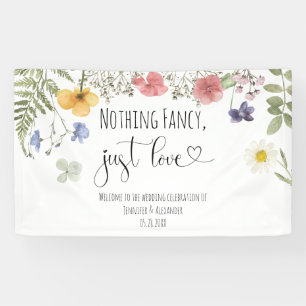 Watercolor Wildflowers Banner