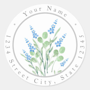 Watercolor Wildflowers Bouquet Labels