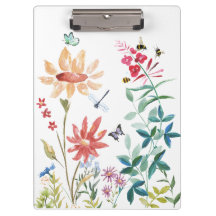 Watercolor Wildflowers 