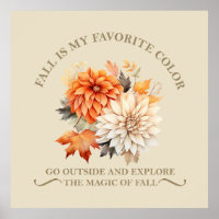 Watercolor wildflowers leaves fall autumn quotes