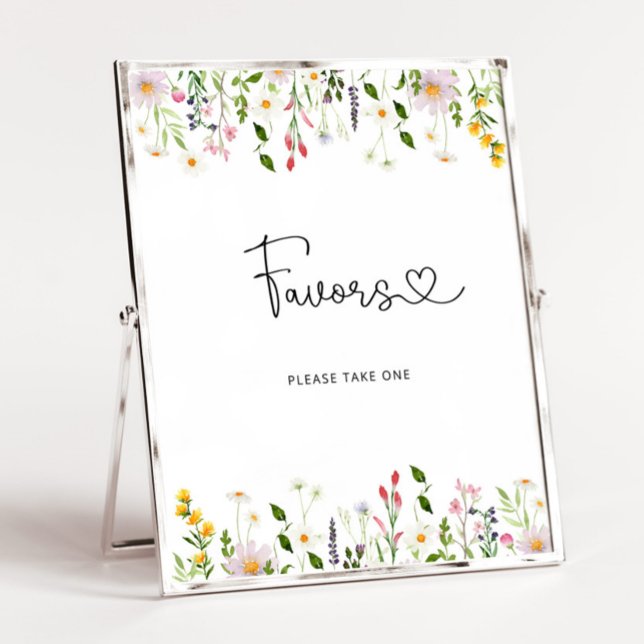 Watercolor wildflowers minimalist Favours Poster (Creator Uploaded)