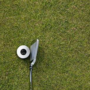 Watercolor wildflowers monogram S white red black Golf Balls