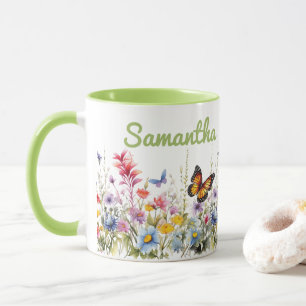 Watercolor Wildflowers Mug