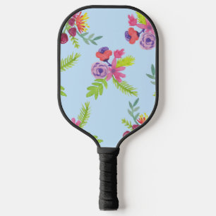 Watercolor Wildflowers Pattern Leggings Wrapping P Pickleball Paddle