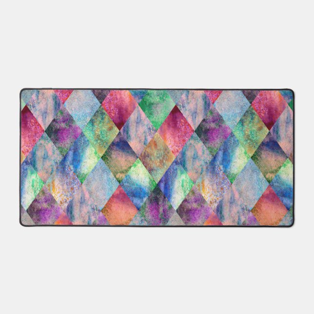 Watercolor Wildflowers Personalised  Desk Mat (Front)