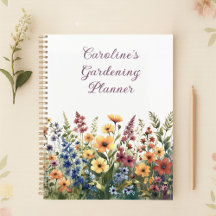 Watercolor Wildflowers Personalised Summer 